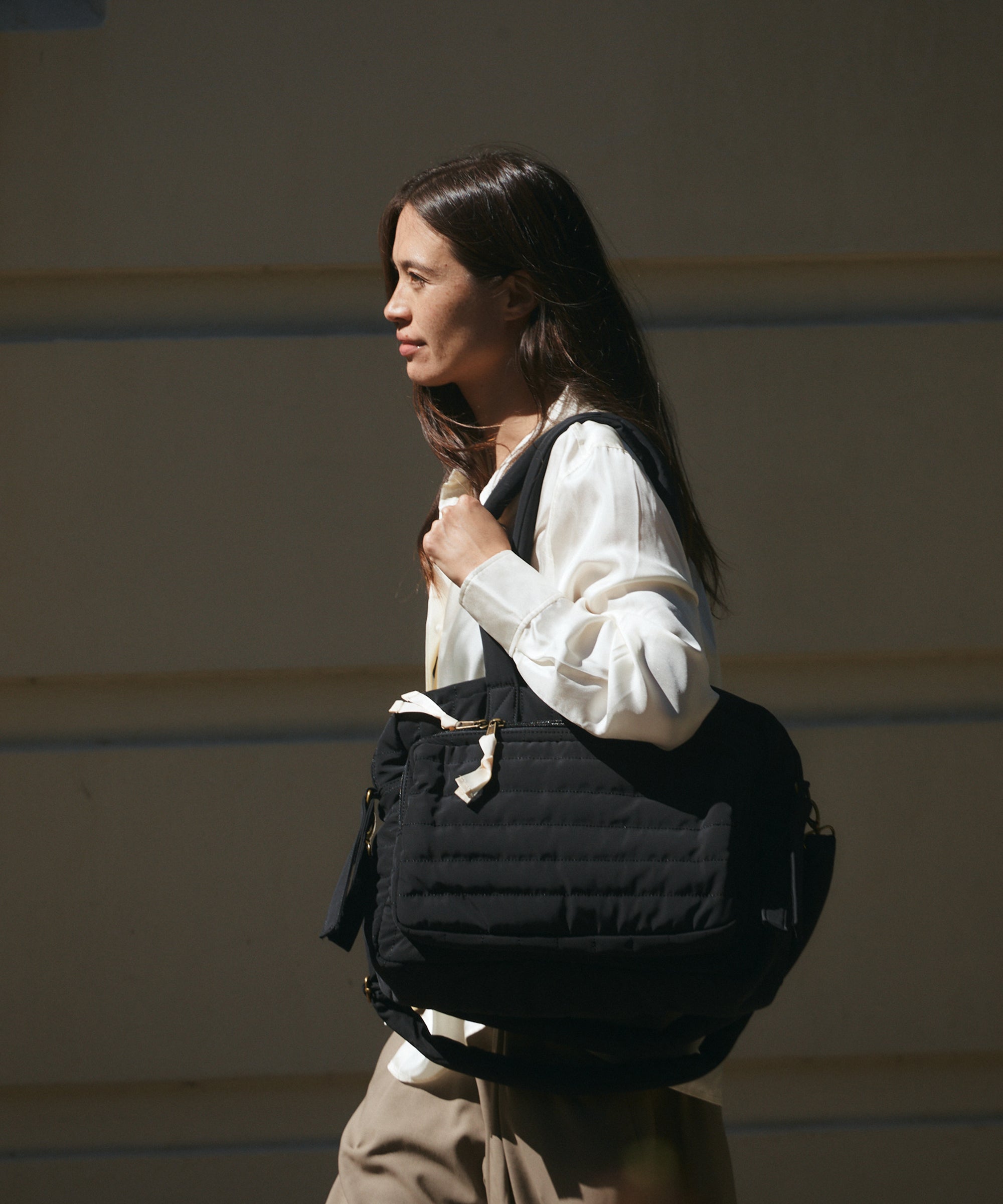 Phile Black Baby Bag Waterproof Travel Nappy Bag with Multiple