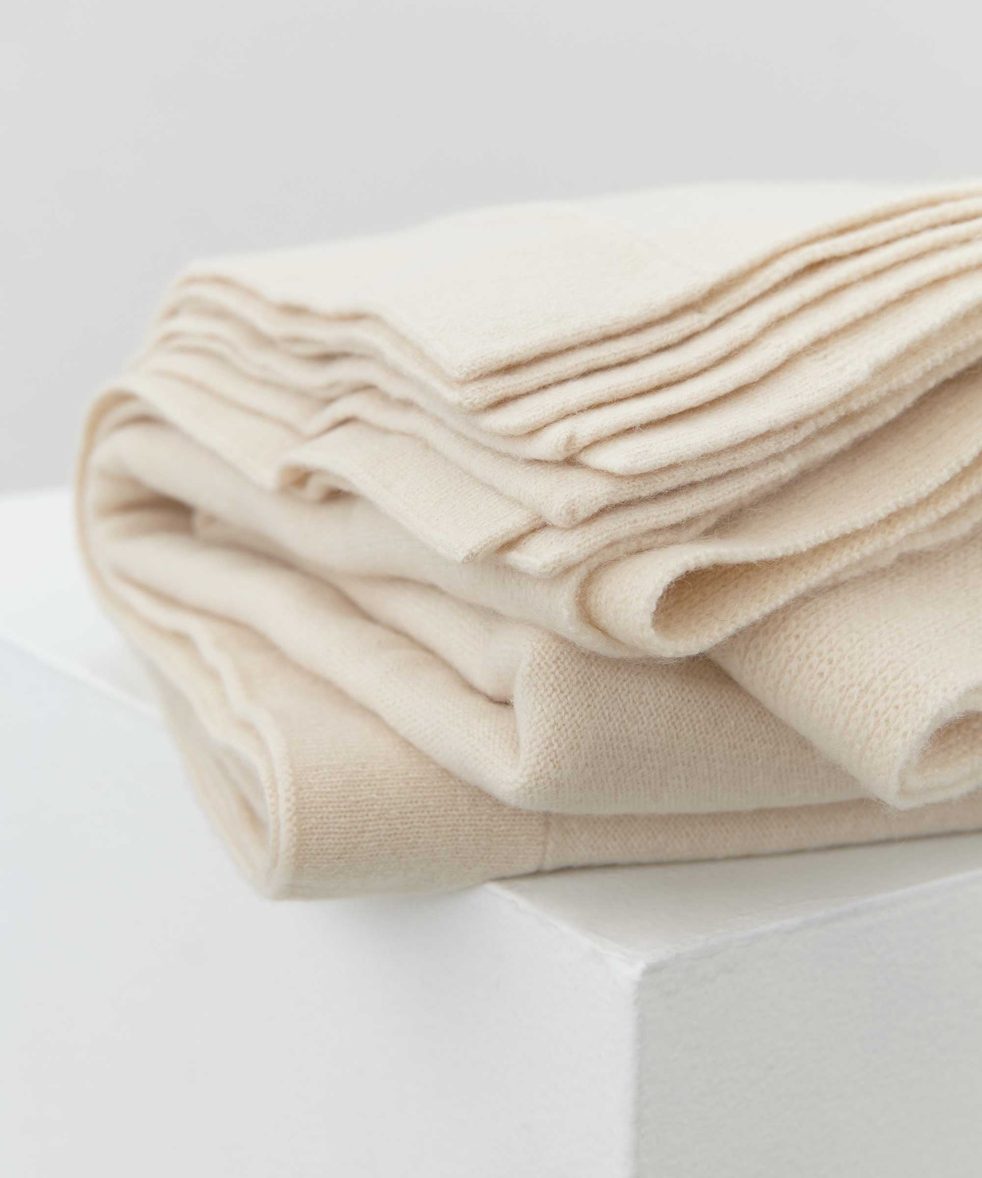 Cashmere Baby Blanket in Cream