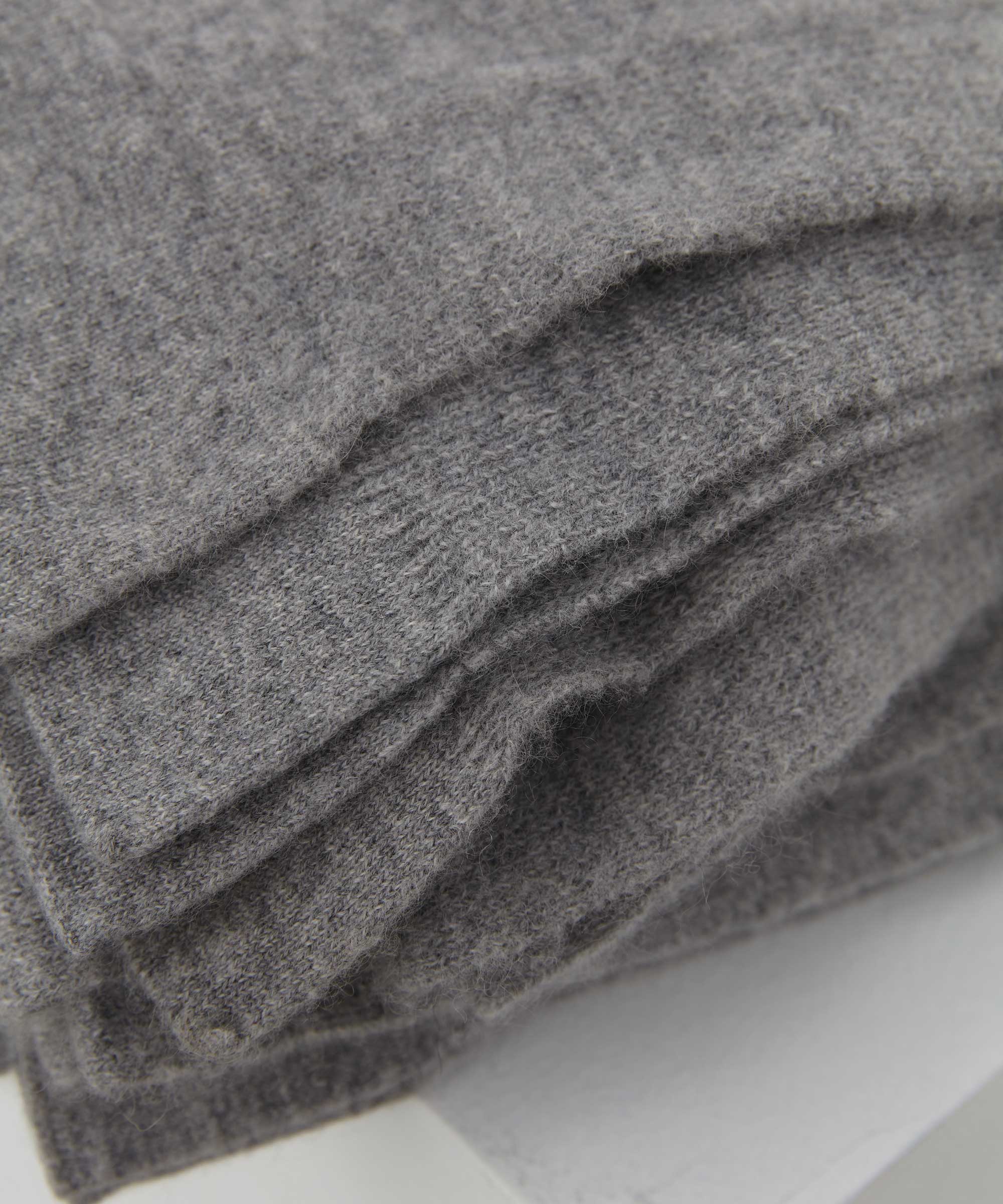 Cashmere Baby Blanket in Grey Marle