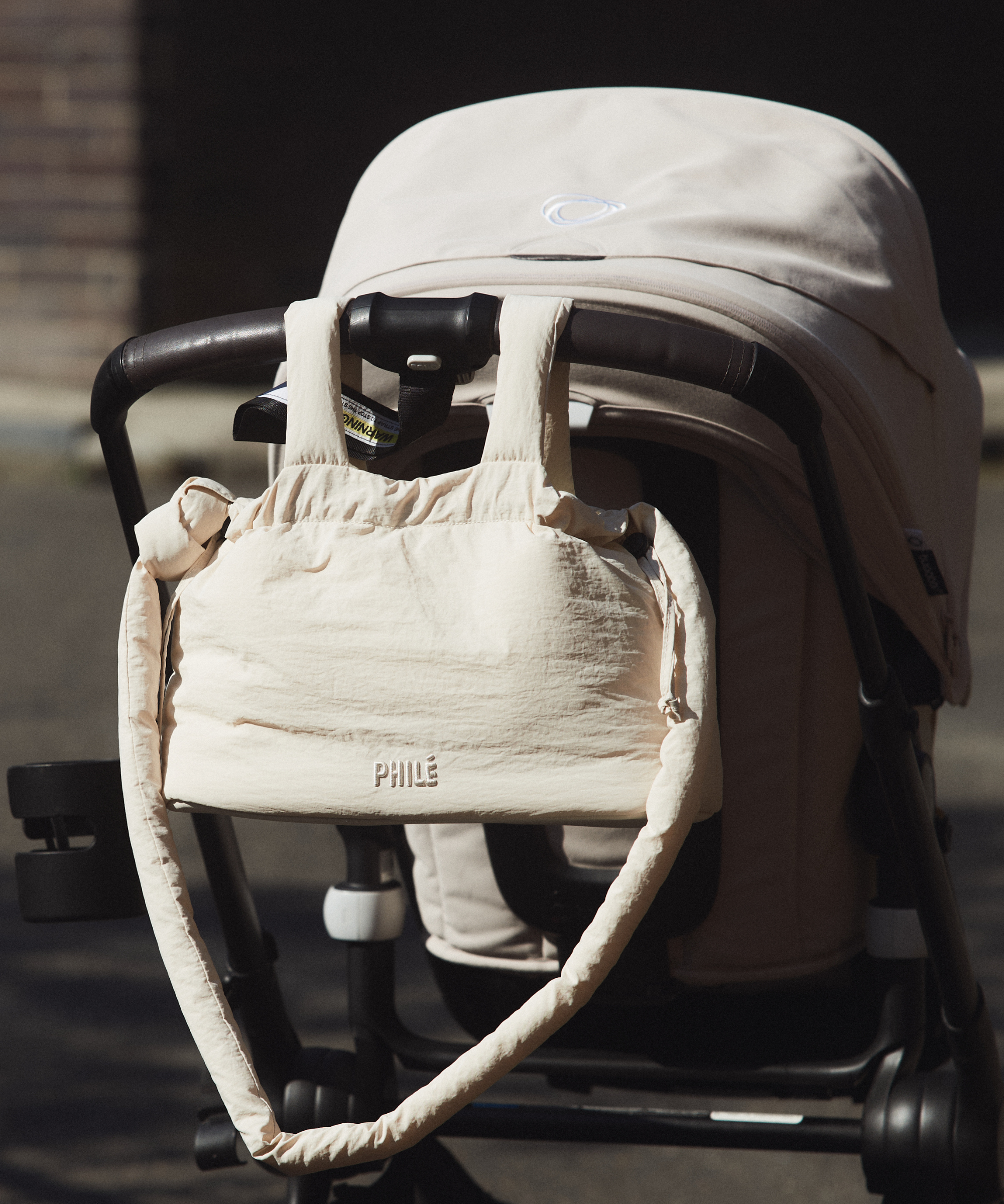 Pram Caddy - Cream