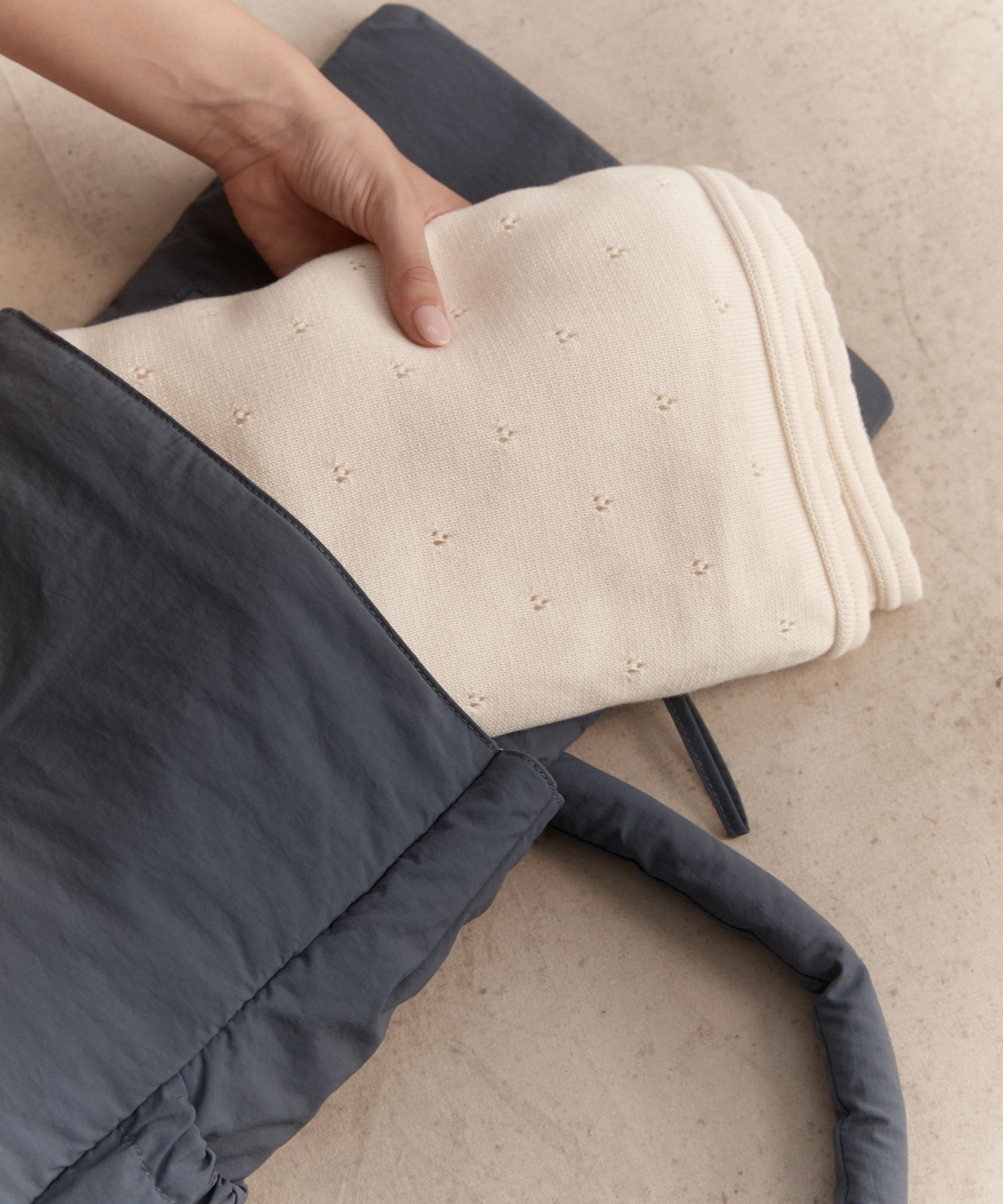 Organic Cotton Pointelle Blanket