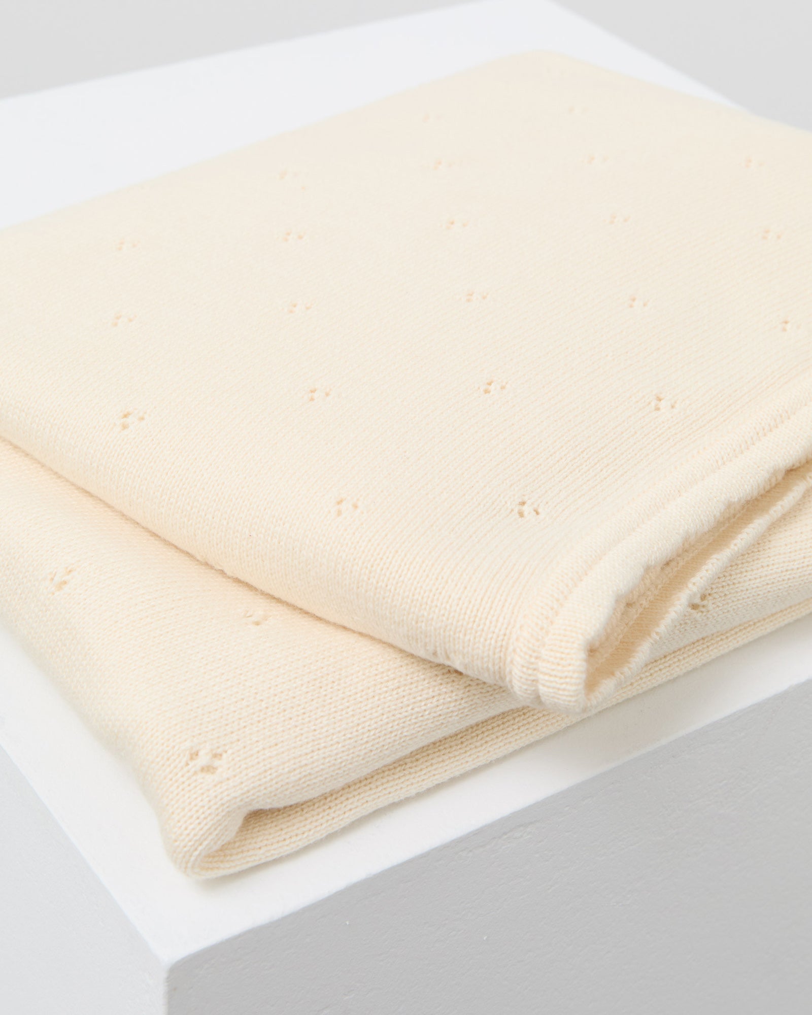 Organic Cotton Pointelle Blanket