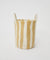 Toy Basket in Yellow Stripe - Large