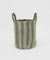 Toy Basket in Green Stripe - Large