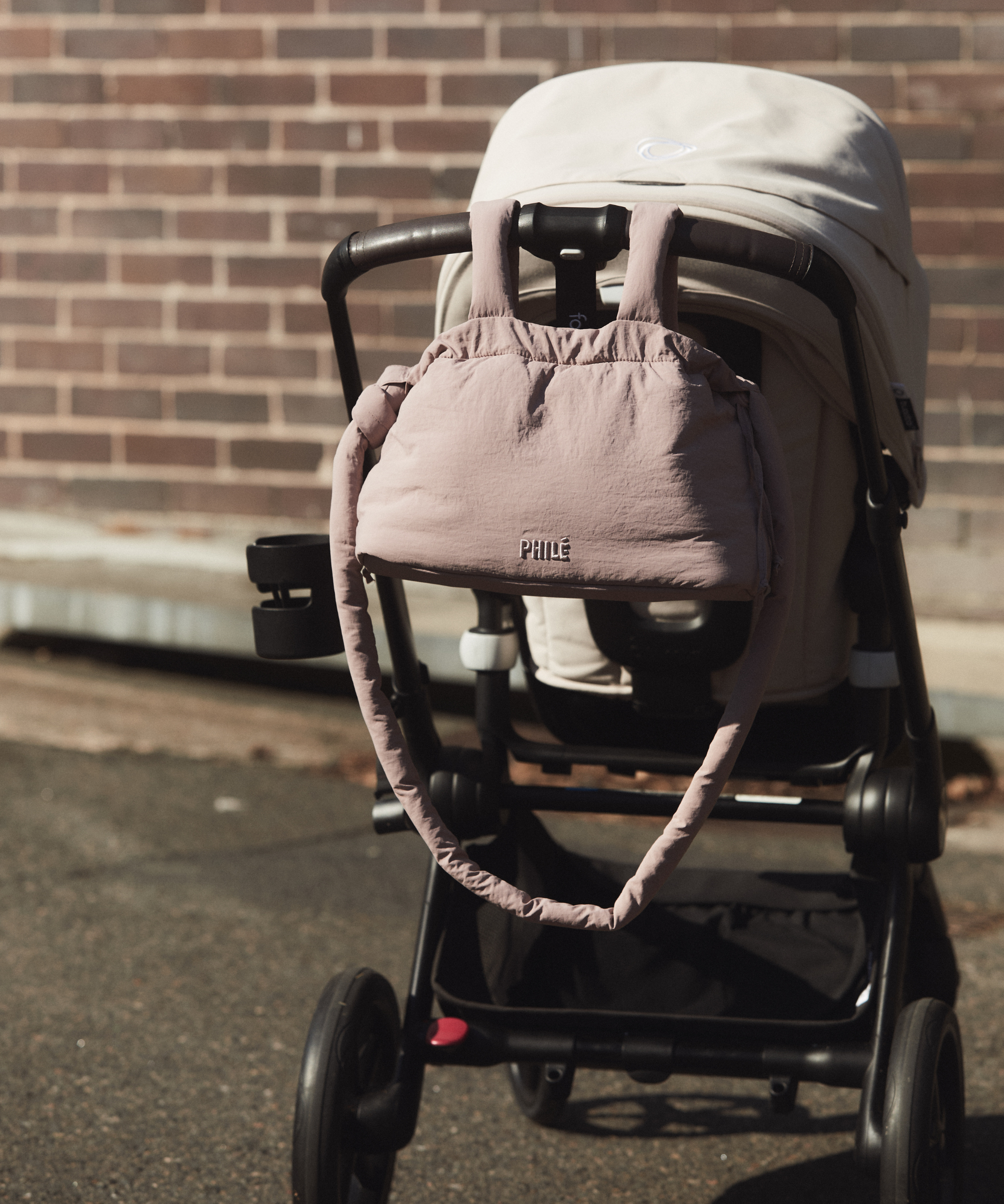 Pram Caddy - Dusty Rose
