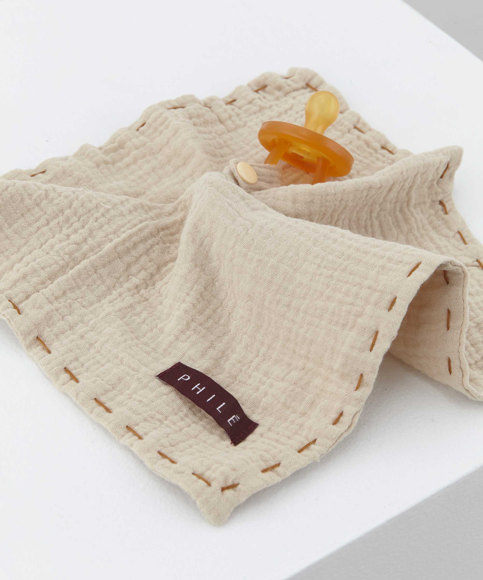 Organic Cotton Baby Comforter in Cocoa